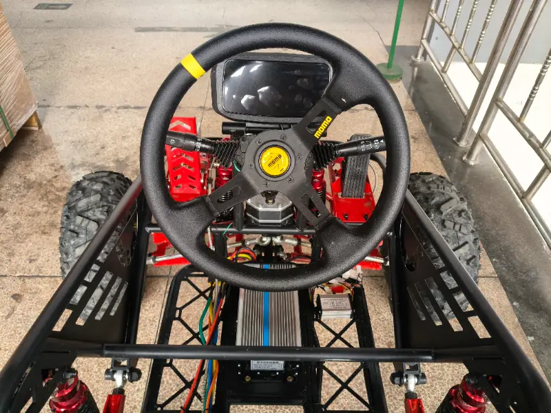 4x4 suspension electric buggy front view with full suspension design